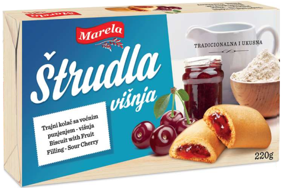 štrudla višnja 220g